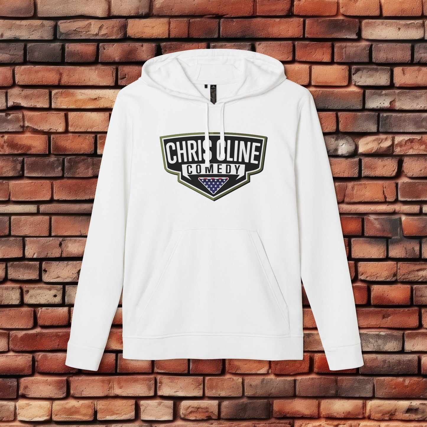 adidas Unisex Fleece Hoodie- Chris Cline Comedy