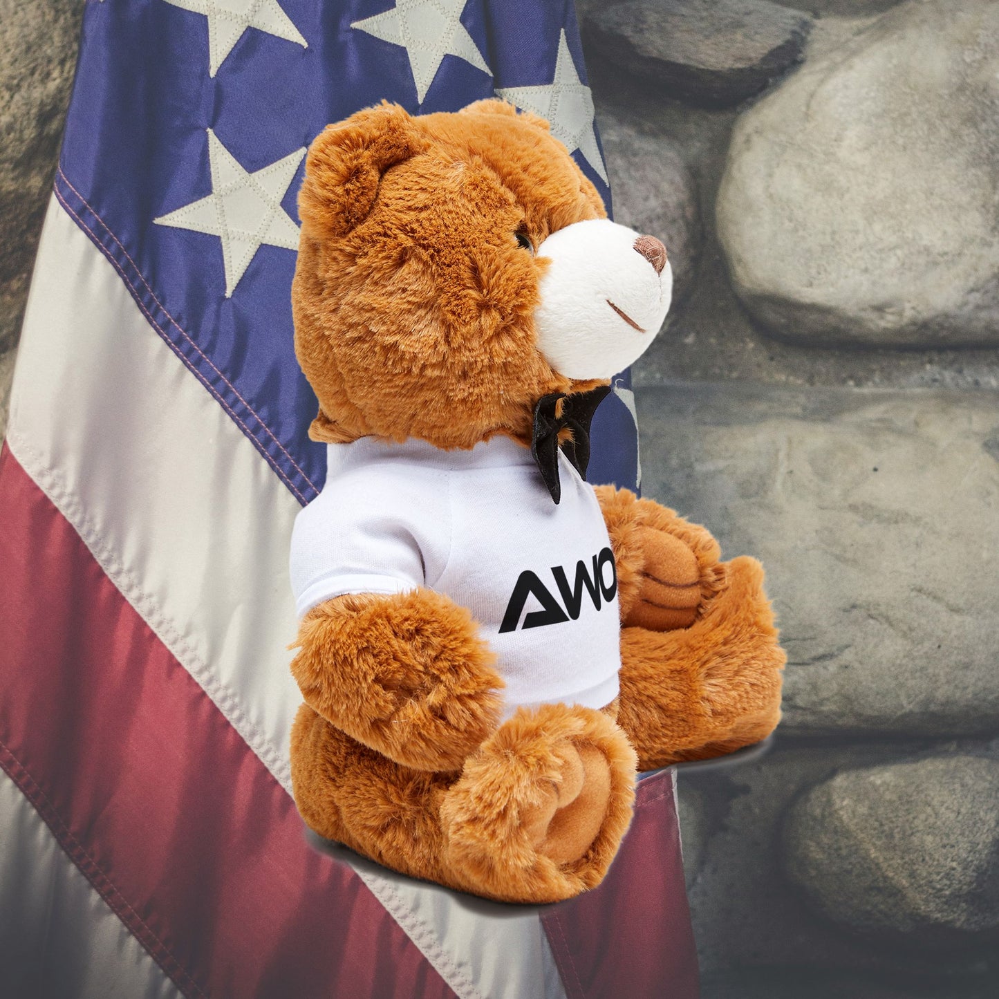 American Warrior Outdoors Teddy Bear with T-Shirt