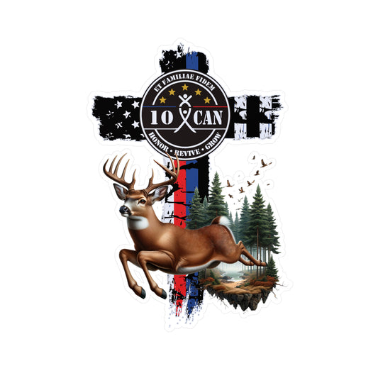 10 CAN, inc. Deer Vinyl Sticker