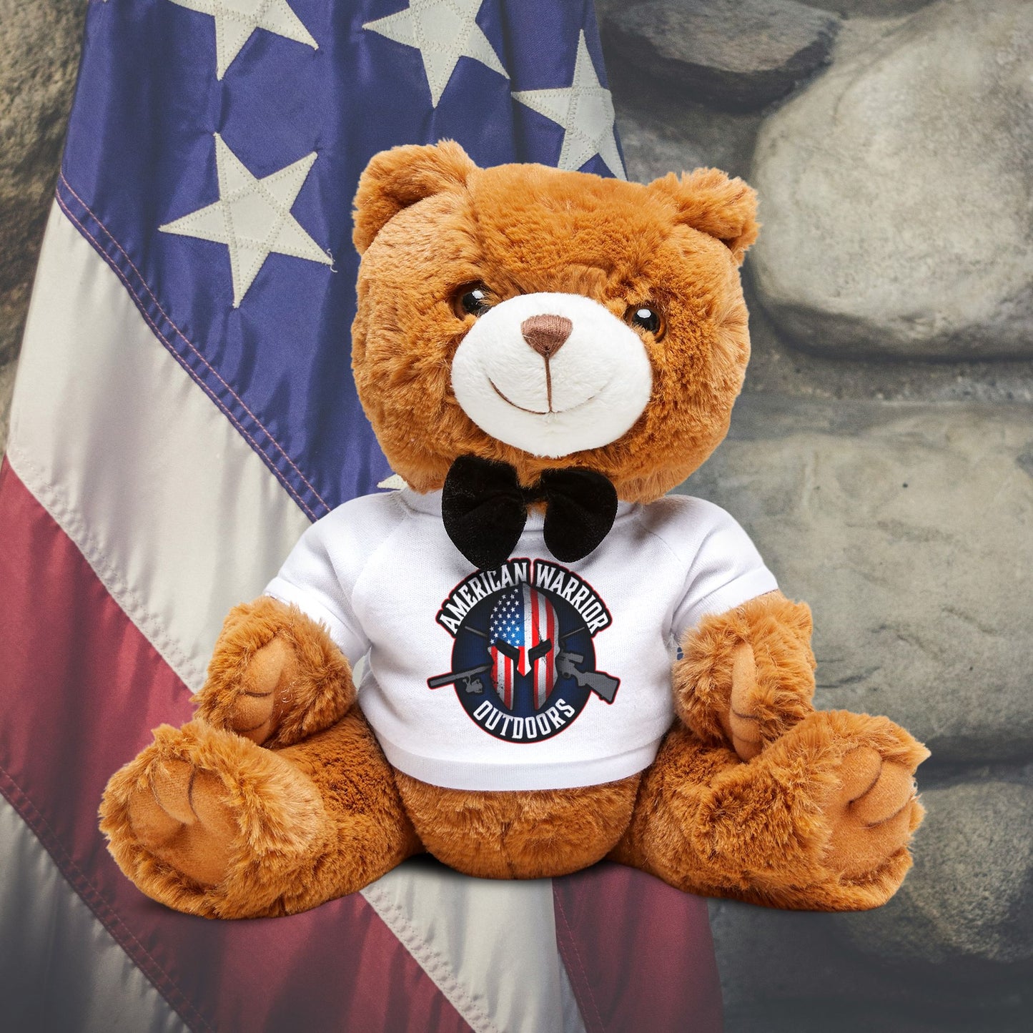 American Warrior Outdoors Teddy Bear with T-Shirt