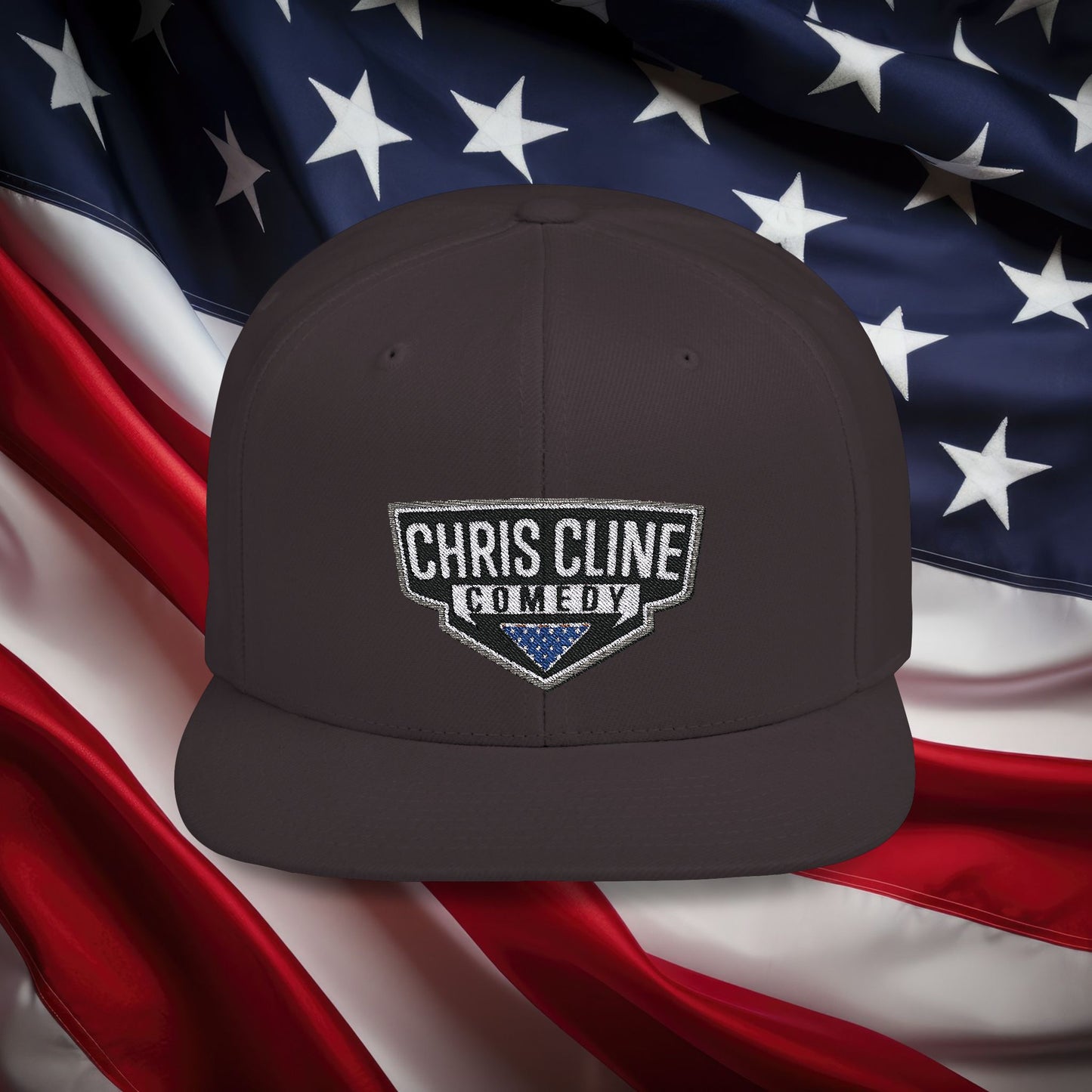 Hat Snapback Supports Chris Cline Comedy