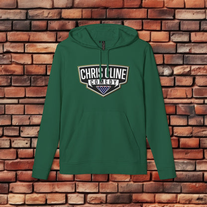 adidas Unisex Fleece Hoodie- Chris Cline Comedy