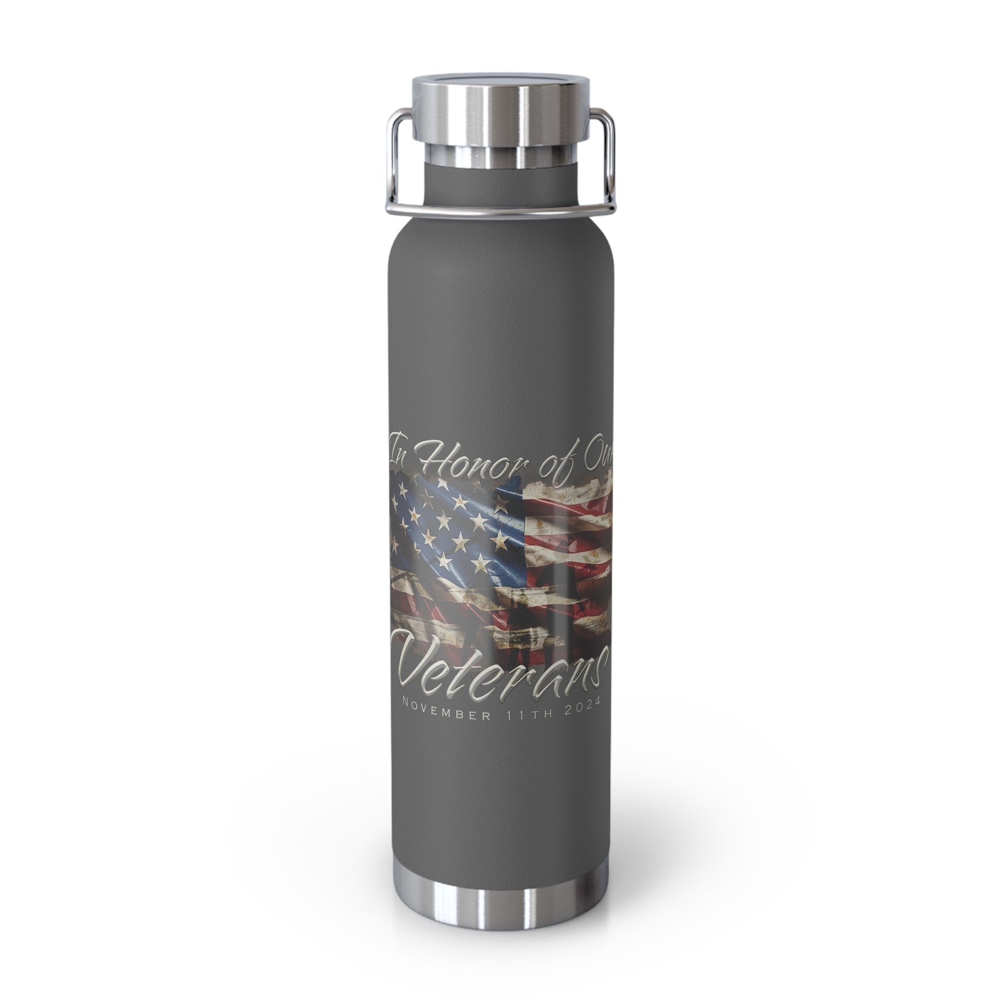 Veterans Day 2024 Copper Vacuum Insulated Bottle, 22oz