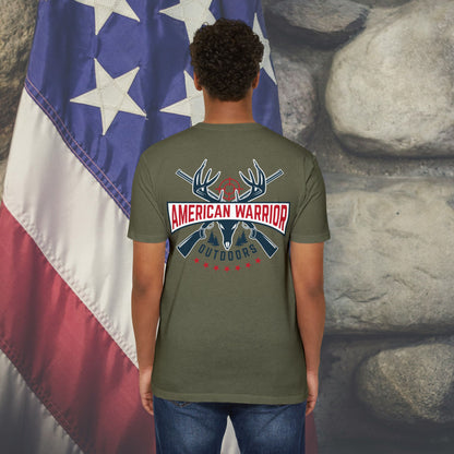 American Warrior Outdoors Hunting Men's Jersey T-shirt