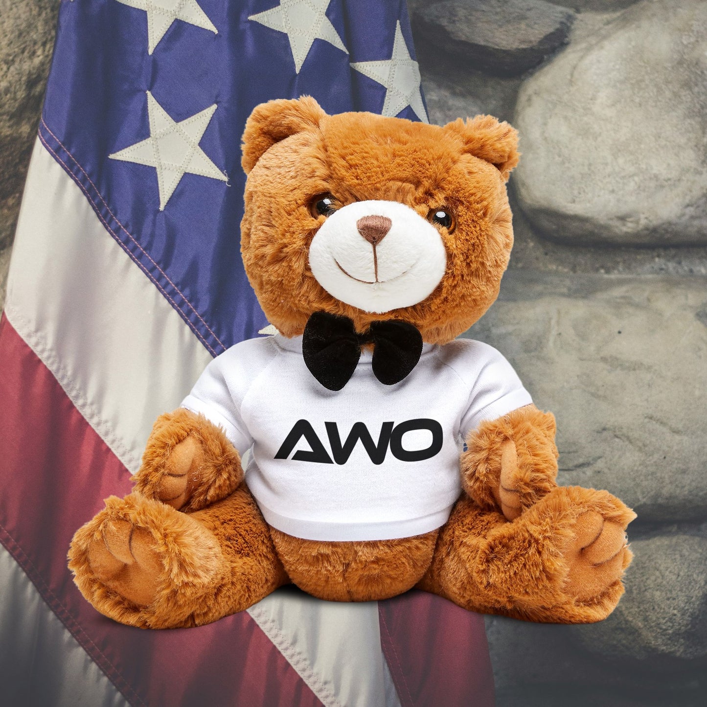 American Warrior Outdoors Teddy Bear with T-Shirt