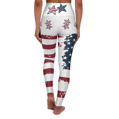 American Flag High Waisted Yoga Leggings