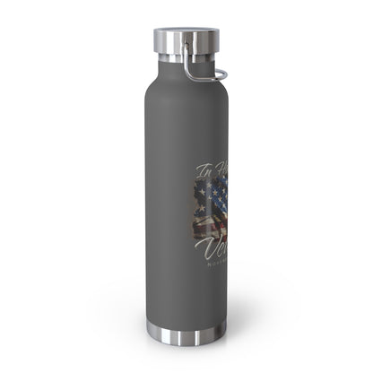 Veterans Day 2024 Copper Vacuum Insulated Bottle, 22oz