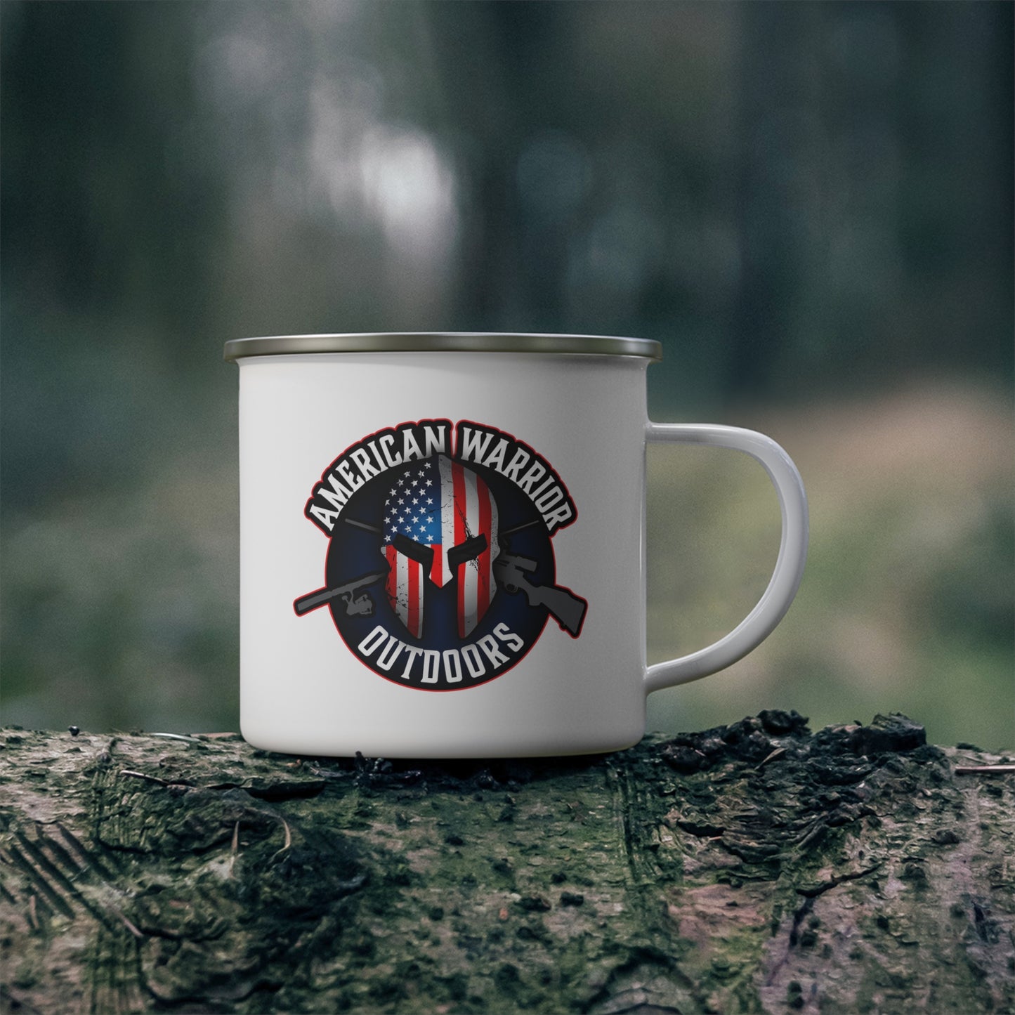 American Warrior Outdoors Enamel Camping Mug