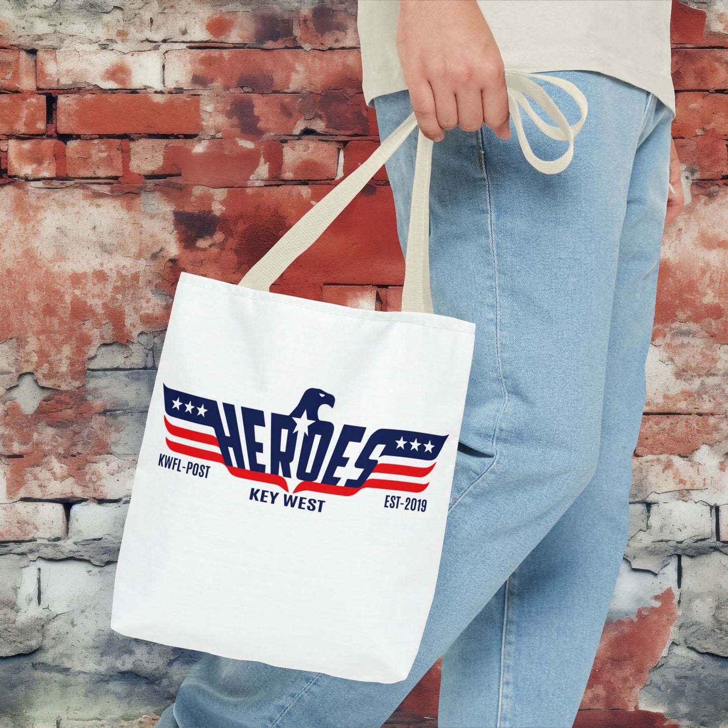 Heroes Bar key West Tote Bag