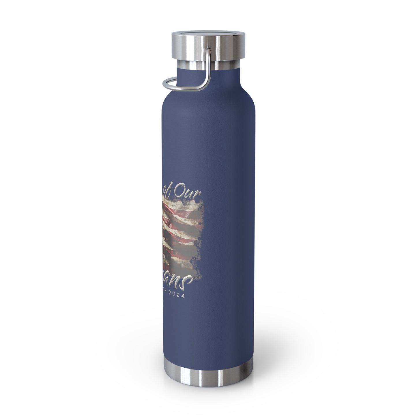 Veterans Day 2024 Copper Vacuum Insulated Bottle, 22oz