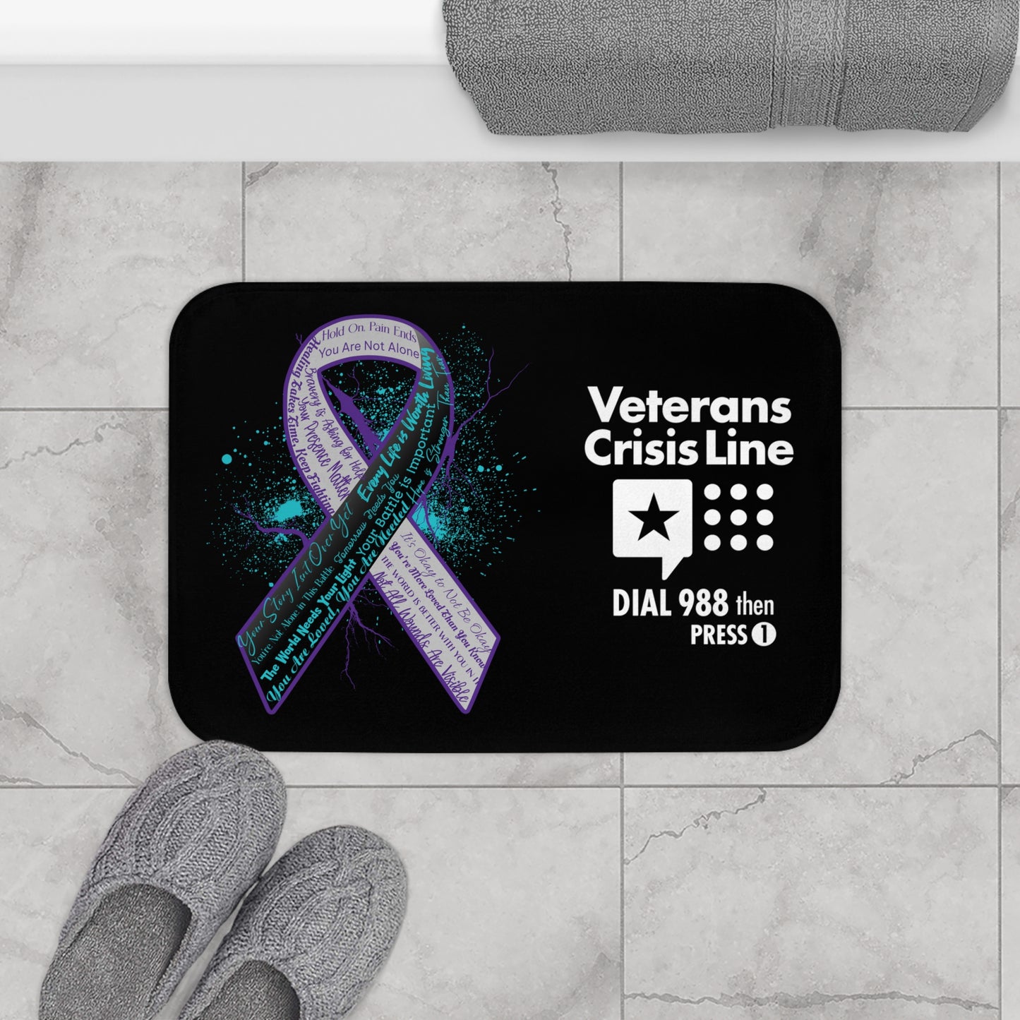 Suicide Prevention Bath Mat