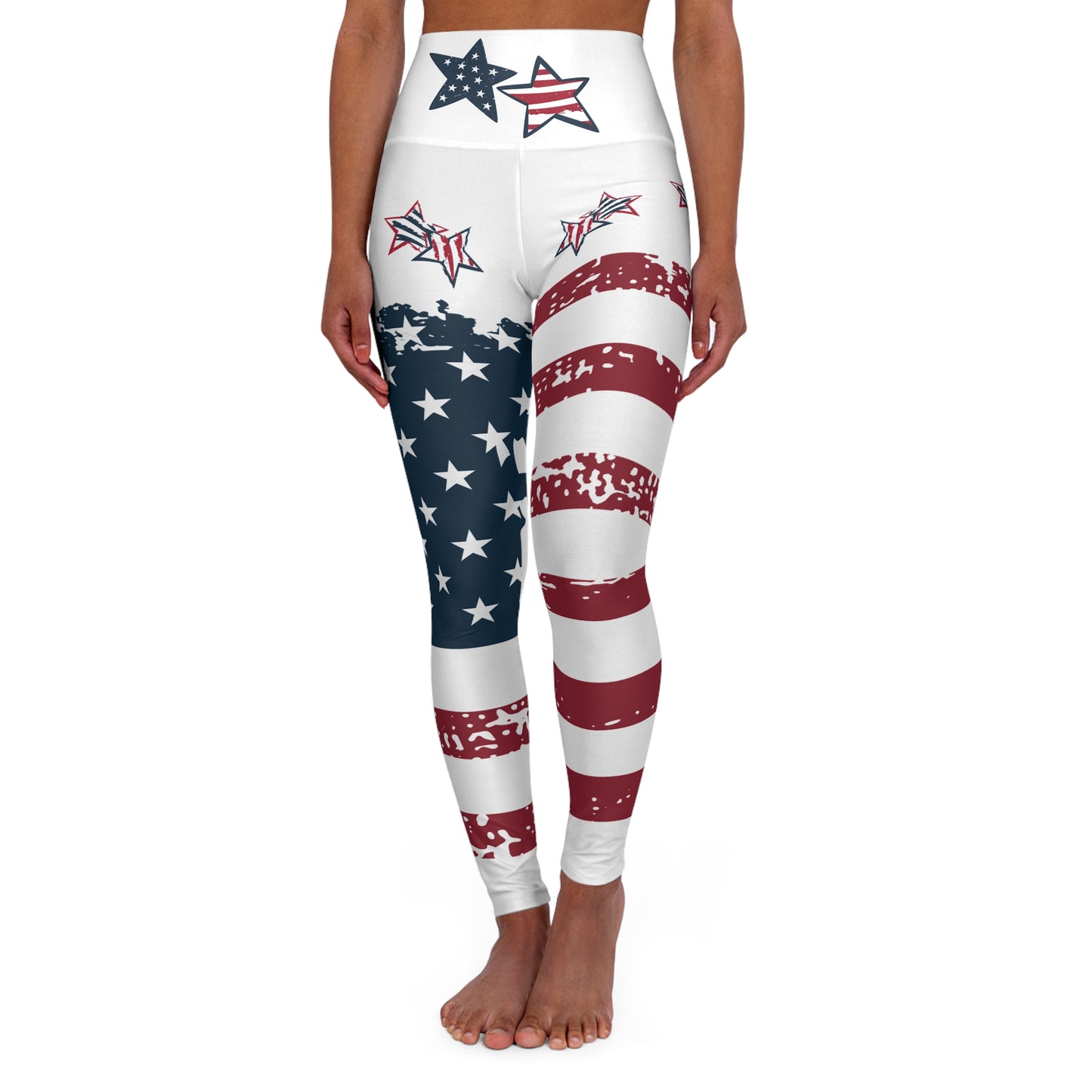 American Flag High Waisted Yoga Leggings