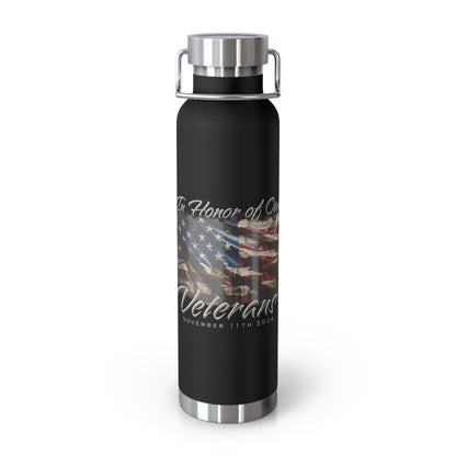 Veterans Day 2024 Copper Vacuum Insulated Bottle, 22oz