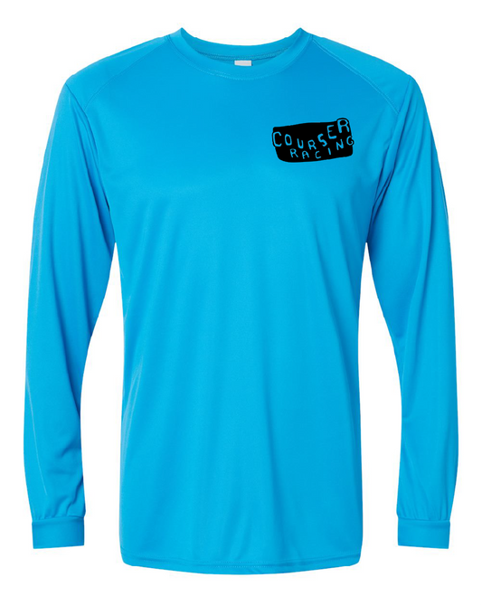 Courser Racing Black Skull Performance Long Sleeve