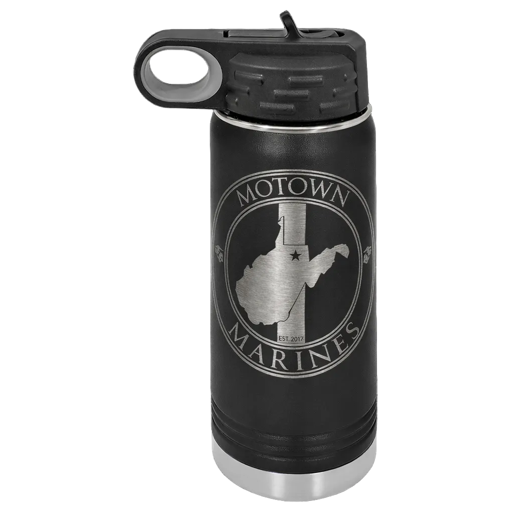 Motown Marines Stainless Steel Water Bottle
