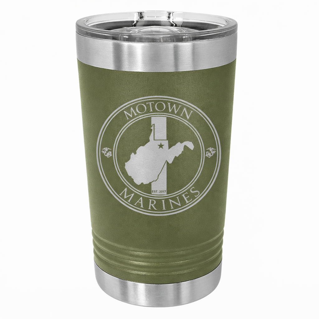 Motown Marines 16 Oz Pint Tumbler