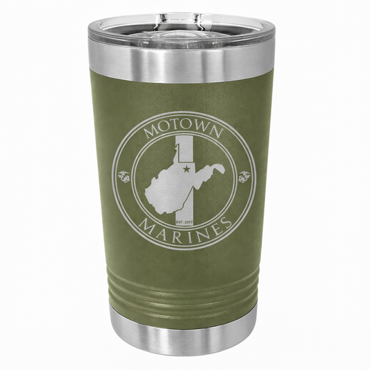 Motown Marines 16 Oz Pint Tumbler