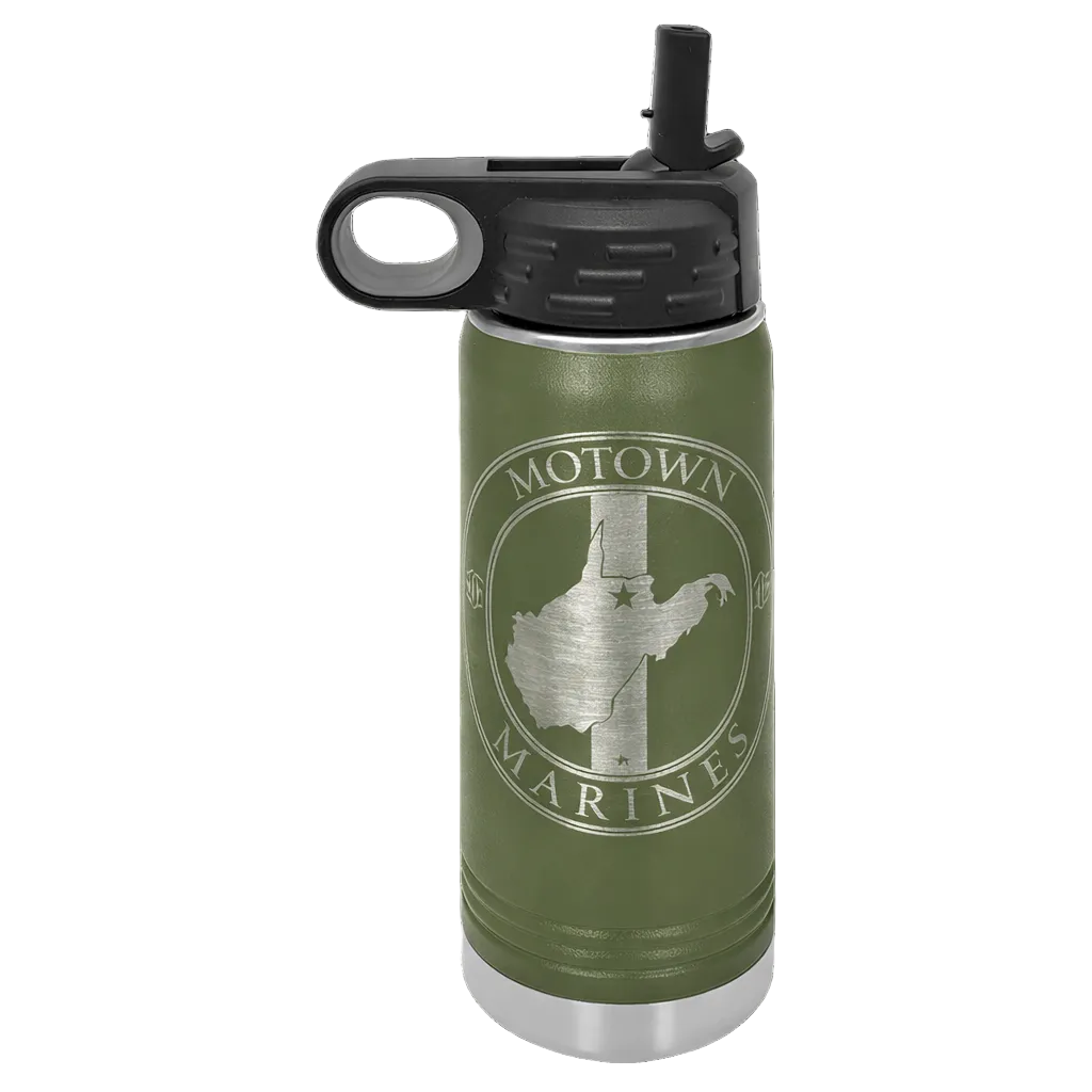 Motown Marines Stainless Steel Water Bottle