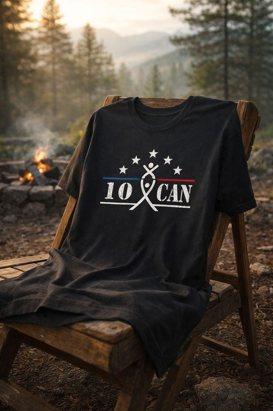 Support 10 Can Outdoors T-shirt Simple