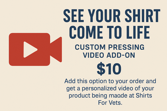 “See Your Shirt Come to Life” – Custom Pressing Video Add-On
