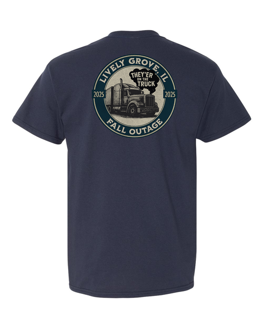 Lively Grove Fall Outage 2025 Pocket Tee