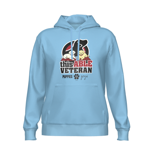 This Able Veteran Puppies & Yoga Midweight Hoodie