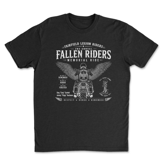 Fairfield Legion Riders 2nd Annual Memorial Ride Tee
