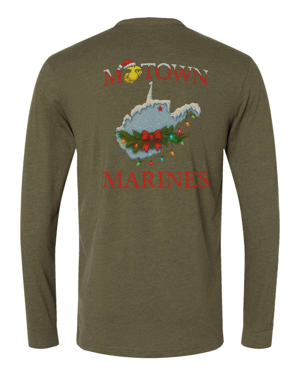 Motown Marines Christmas Long Sleeve Tee