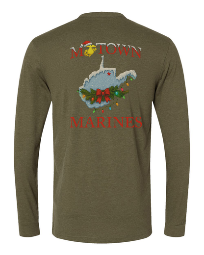 Motown Marines Christmas Long Sleeve Tee