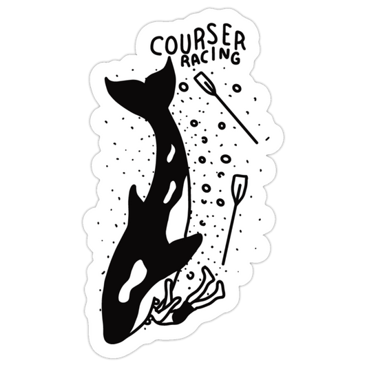 Courser Racing Whale Sticker