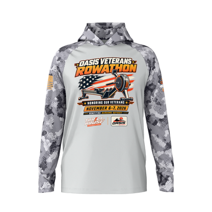 Oasis Veterans Rowathon Rash Gaurd Hoodie