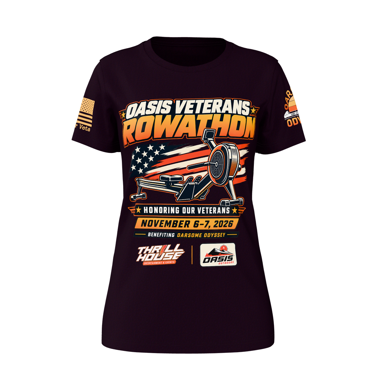 Oasis Veterans Rowathon Womens Tee