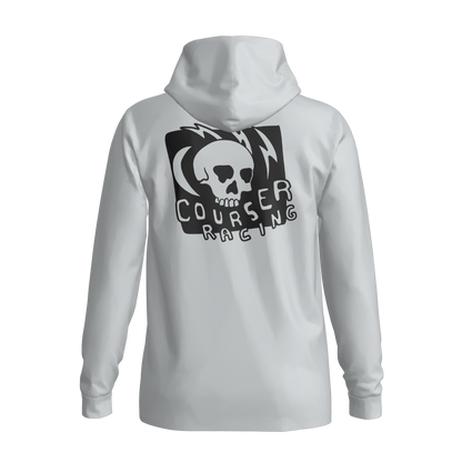 Courser Racing Black Skulls Hooded Performance Long Sleeve
