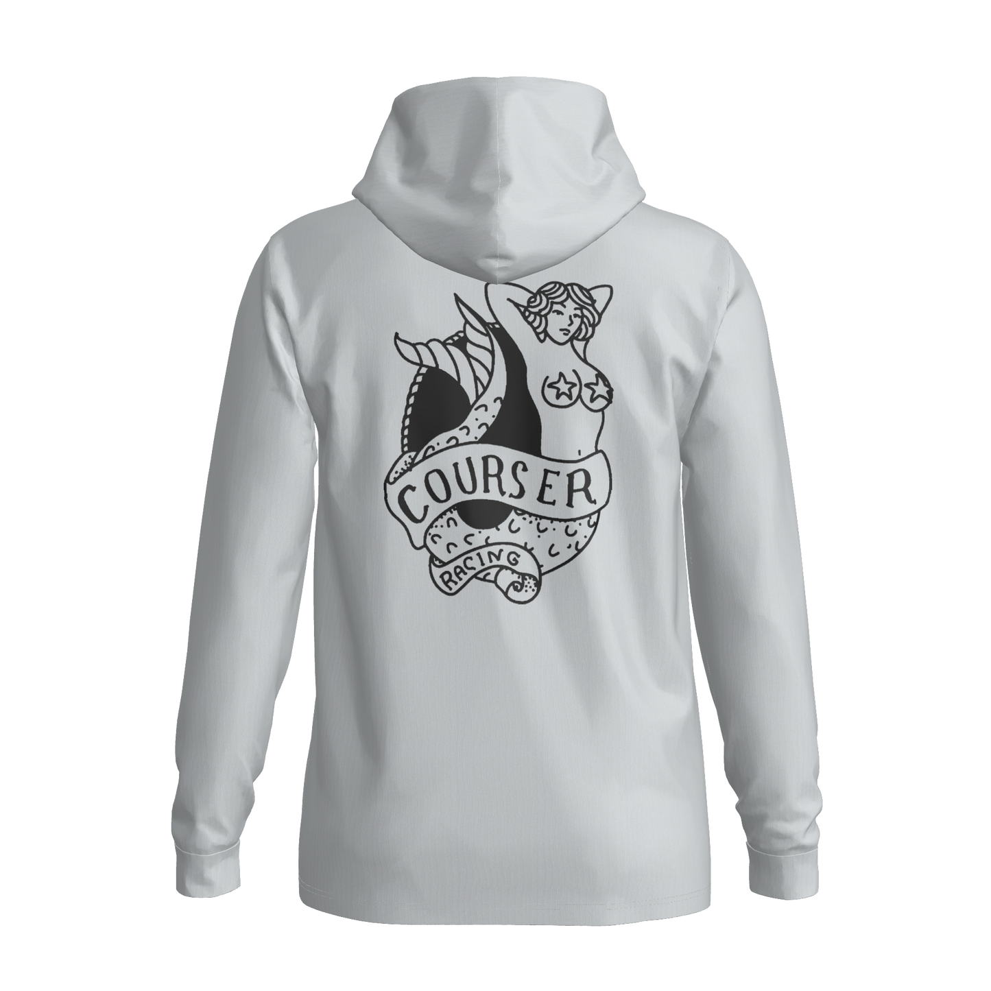 Courser Racing Mermaid Hooded Performance Long Sleeve