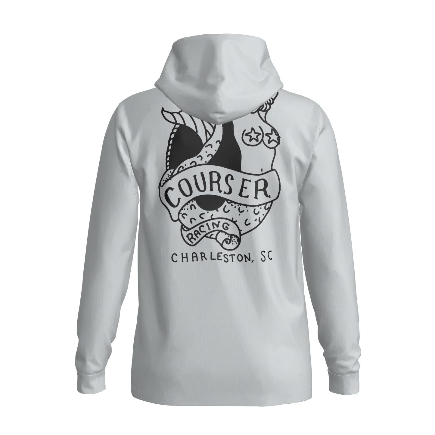 Courser Racing Mermaid Hooded Performance Long Sleeve