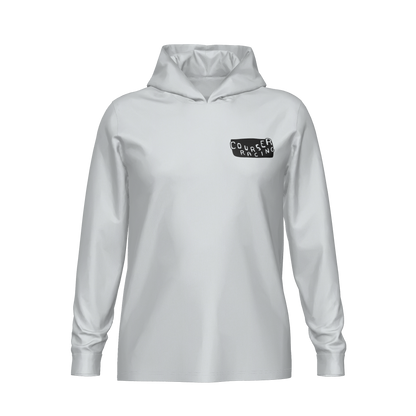 Courser Racing Black Skulls Hooded Performance Long Sleeve