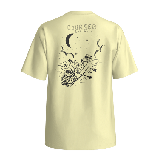 Courser Racing CC White Skull Tee