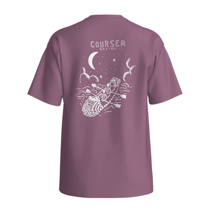 Courser Racing CC White Skull Tee
