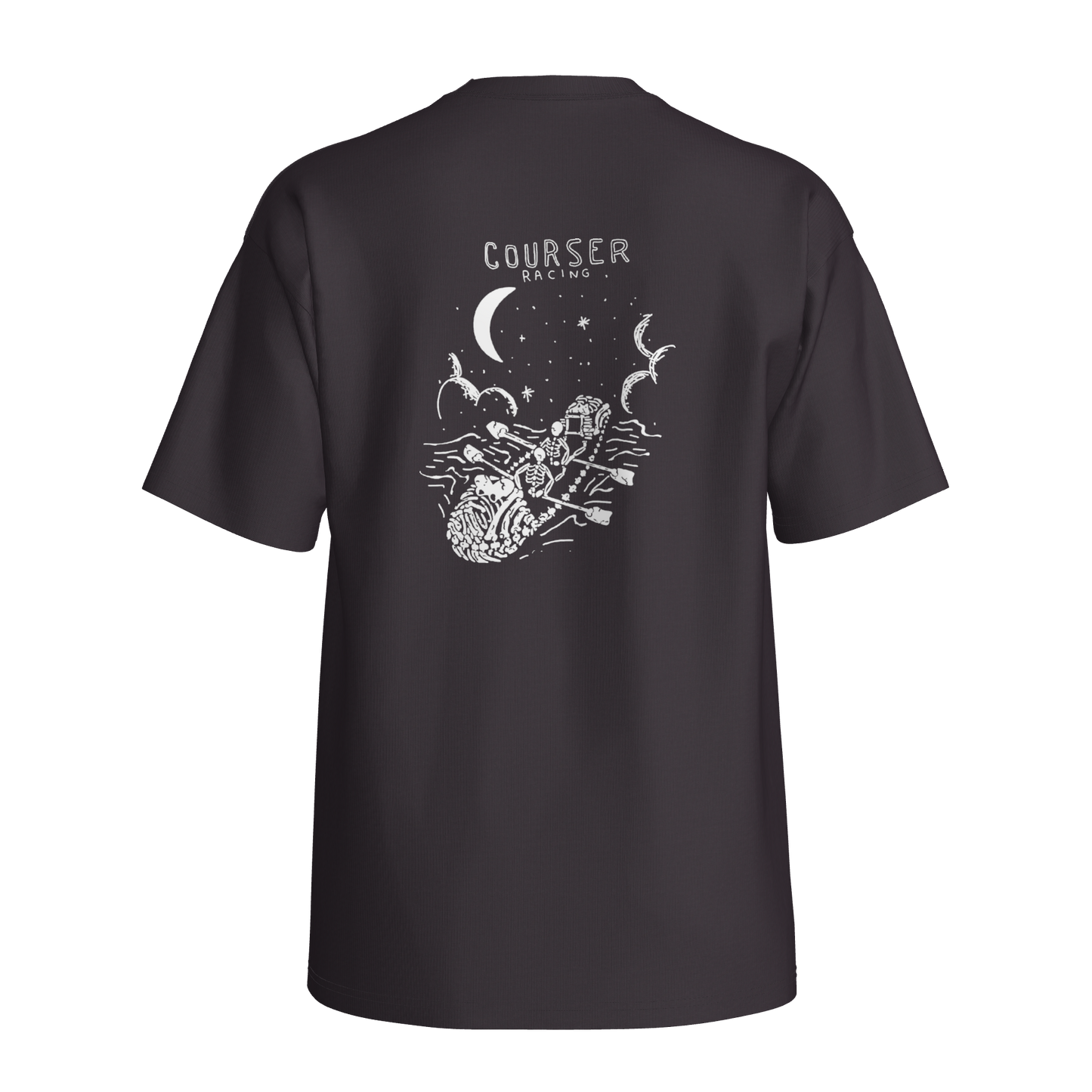 Courser Racing CC White Skull Tee