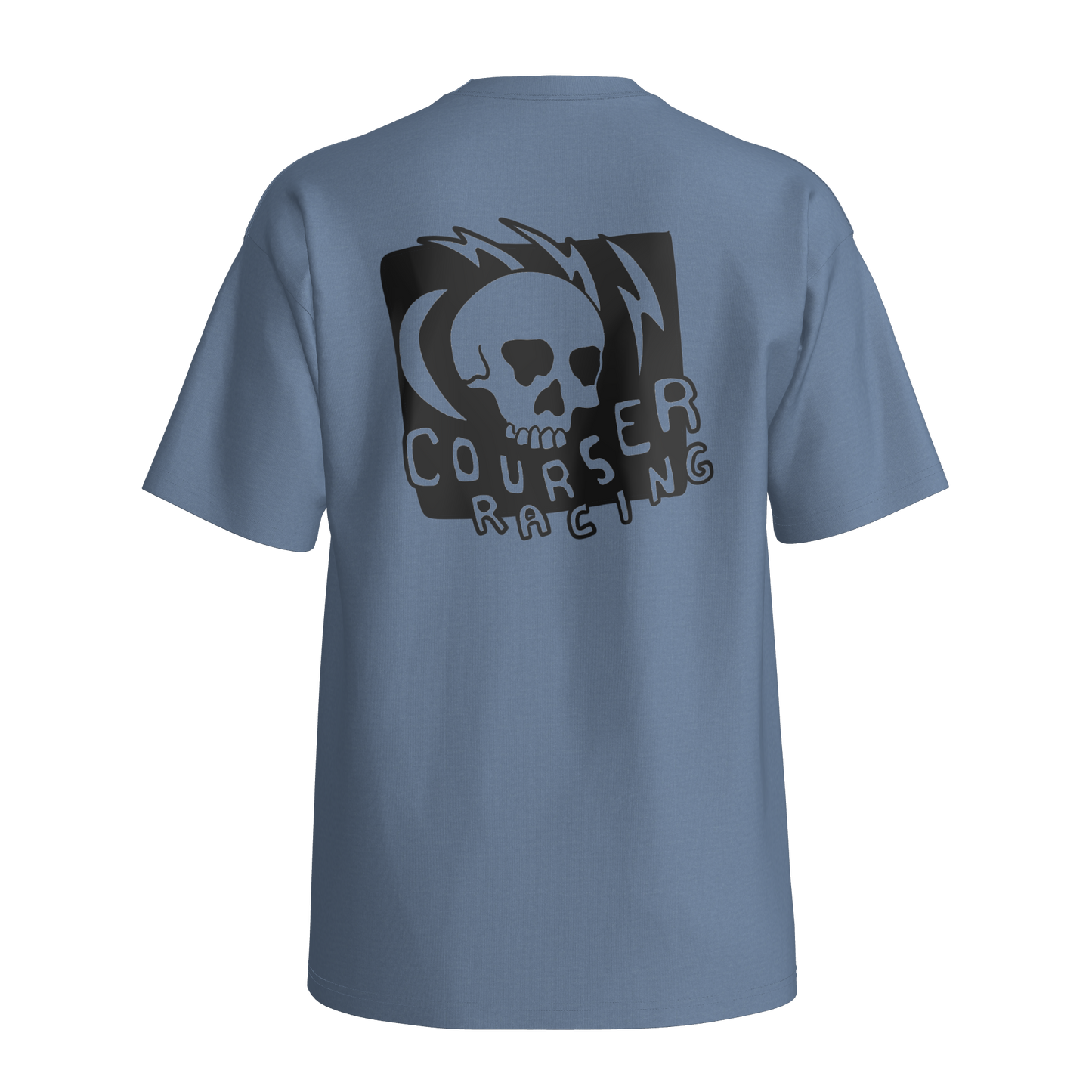 Courser Racing CC Black Skulls Tee