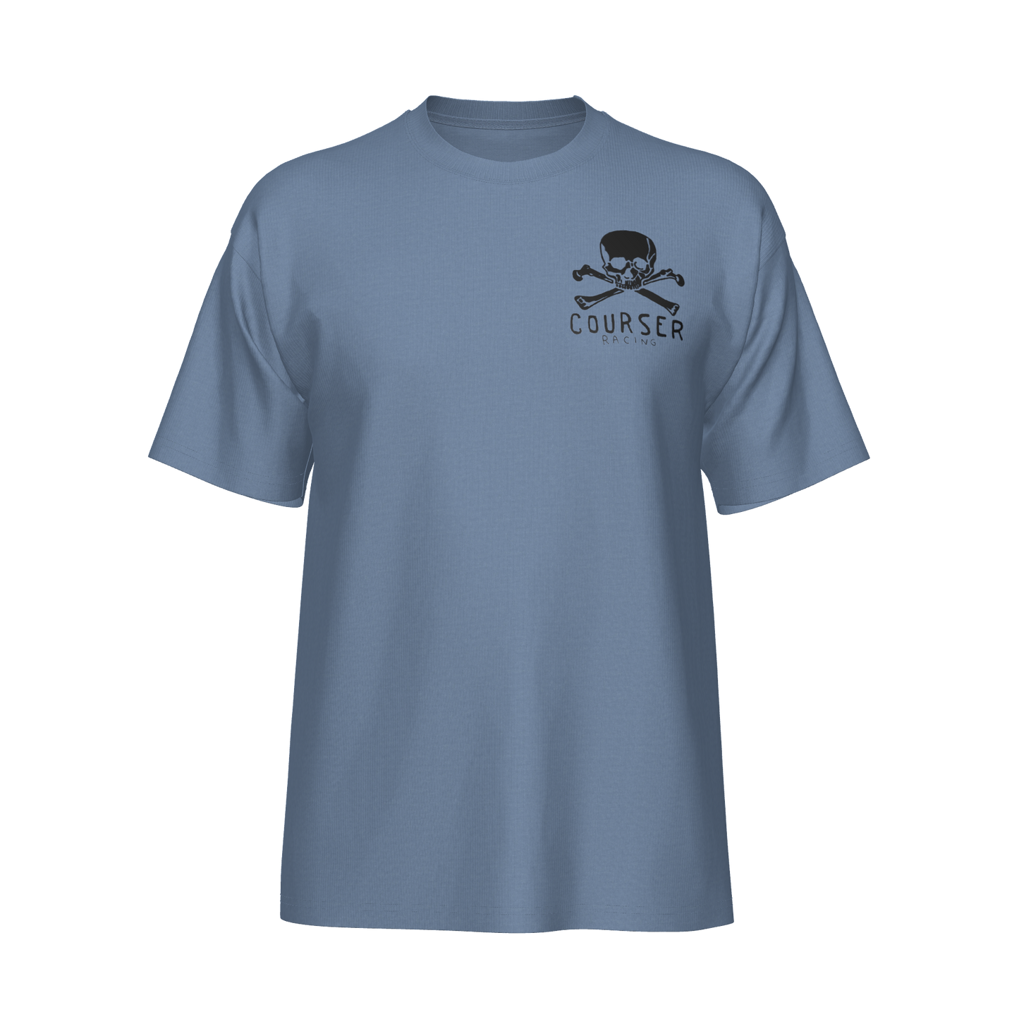 Courser Racing CC White Skull Tee