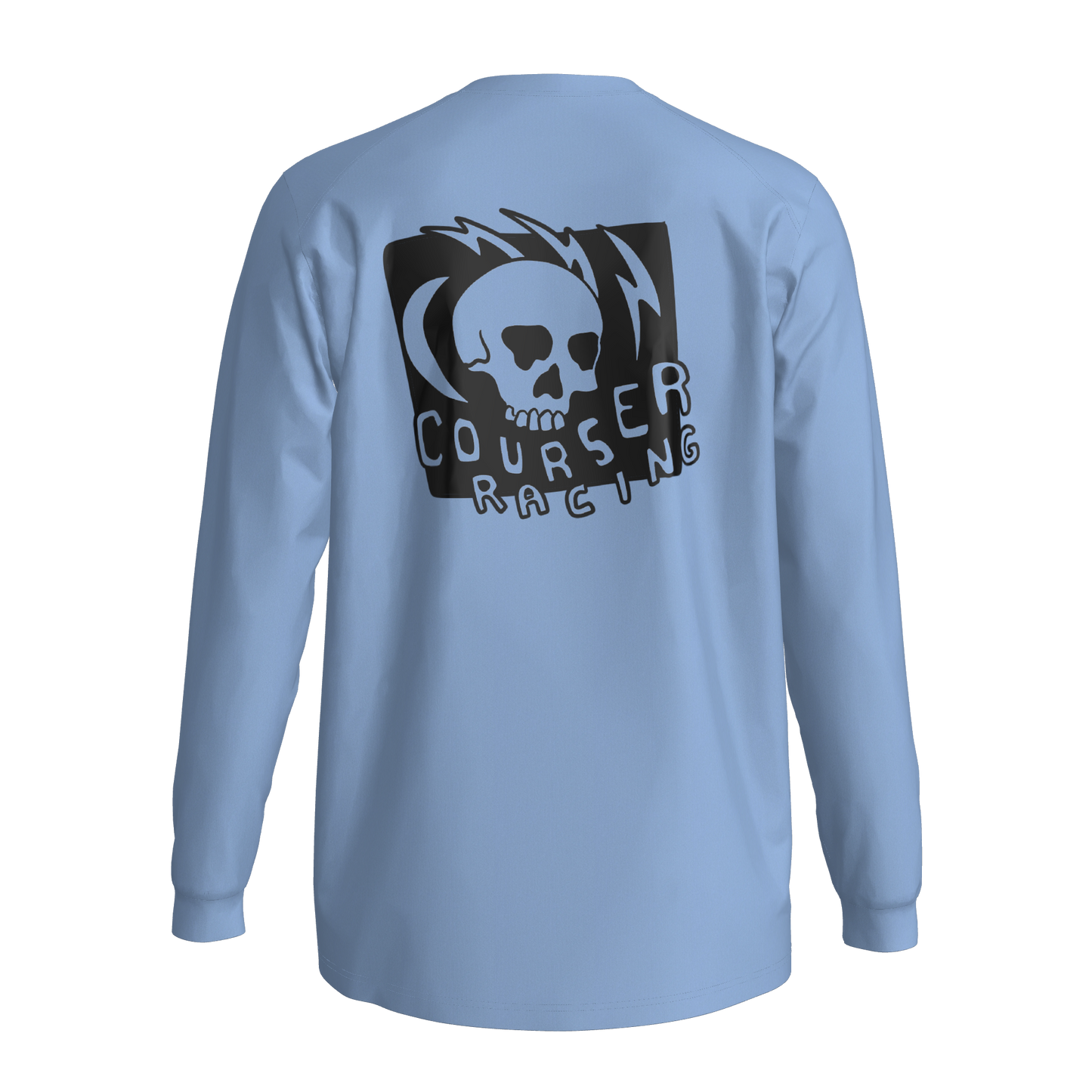 Courser Racing Black Skulls Performance Long Sleeve