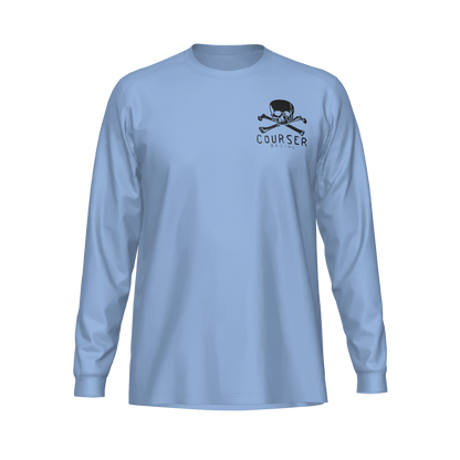 Courser Racing White Skull Performance Long Sleeve