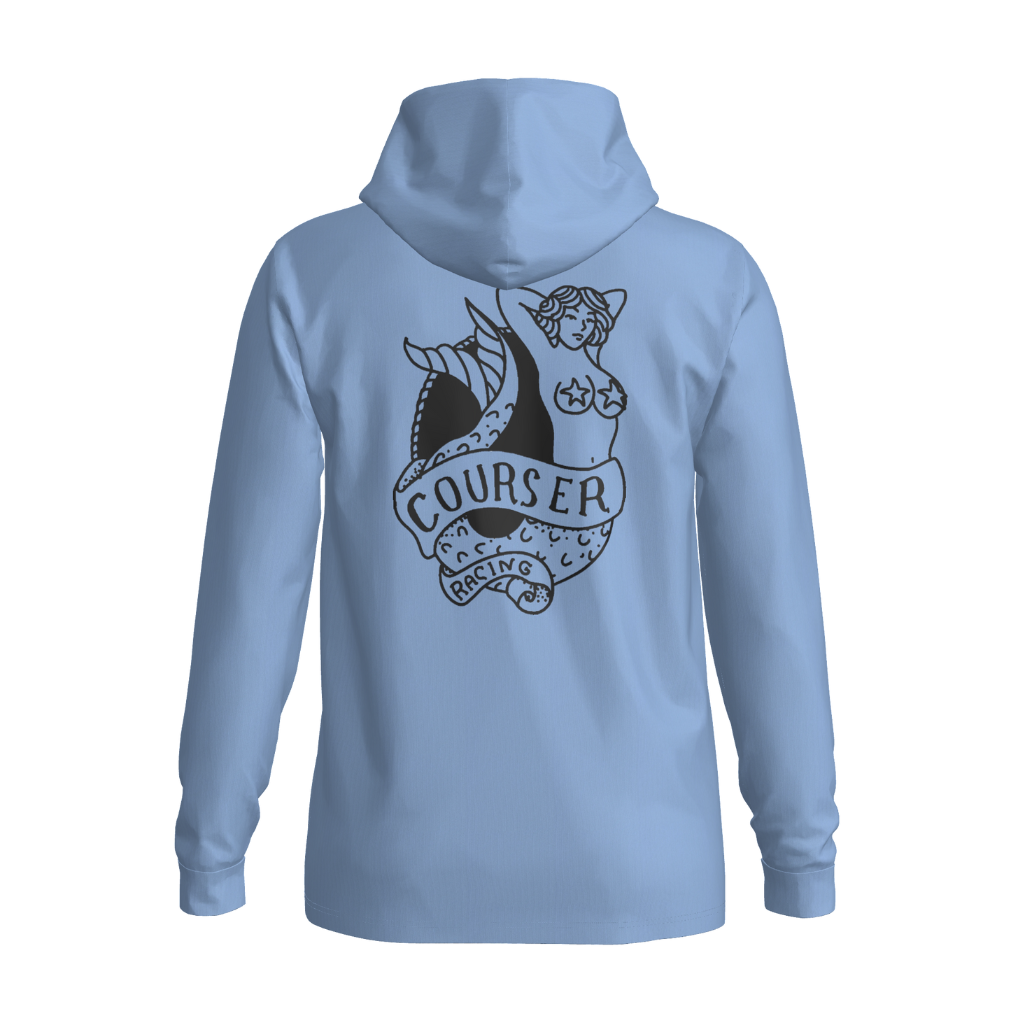 Courser Racing Mermaid Hooded Performance Long Sleeve