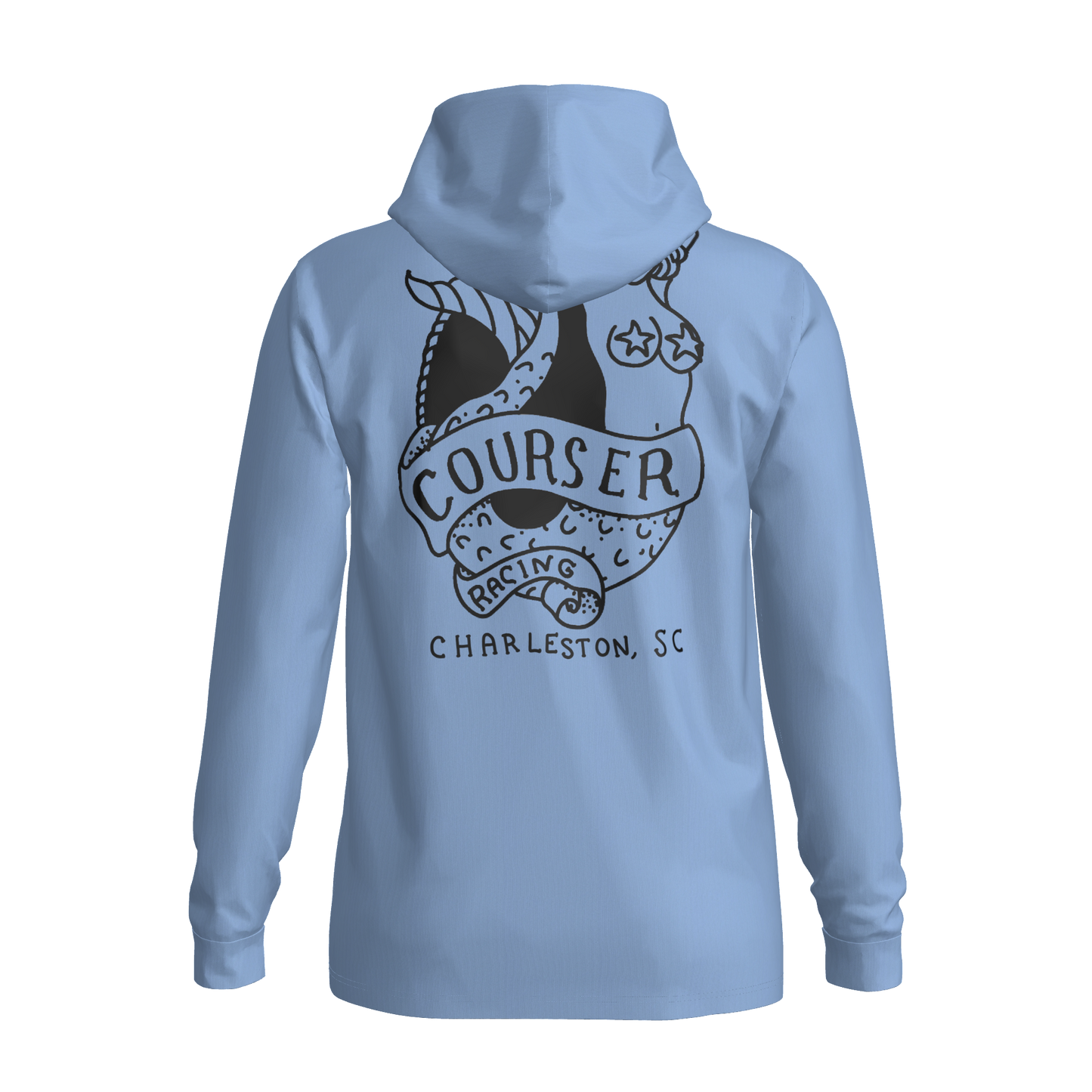 Courser Racing Mermaid Hooded Performance Long Sleeve