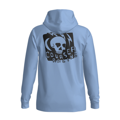 Courser Racing Black Skulls Hooded Performance Long Sleeve