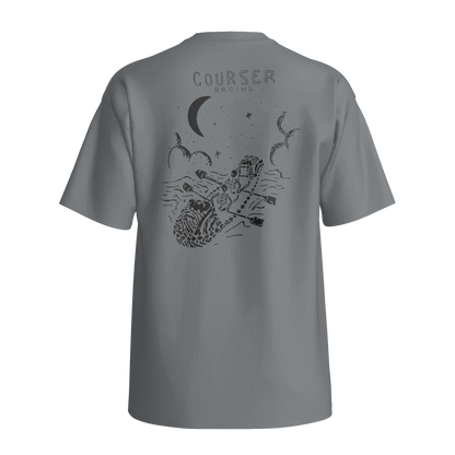 Courser Racing CC White Skull Tee