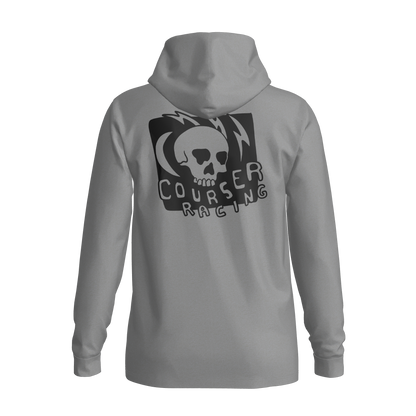 Courser Racing Black Skulls Hooded Performance Long Sleeve