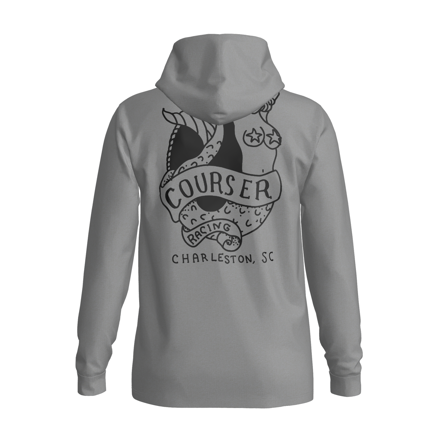 Courser Racing Mermaid Hooded Performance Long Sleeve