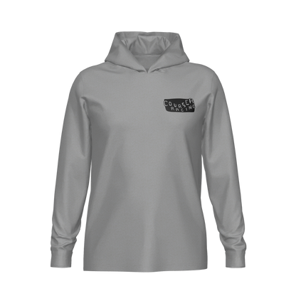 Courser Racing Black Skulls Hooded Performance Long Sleeve